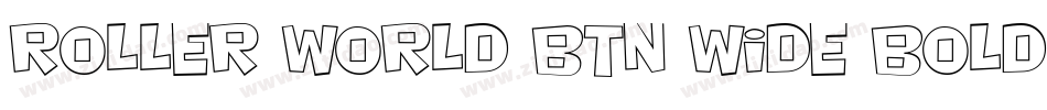 Roller World BTN Wide Bold Out字体转换